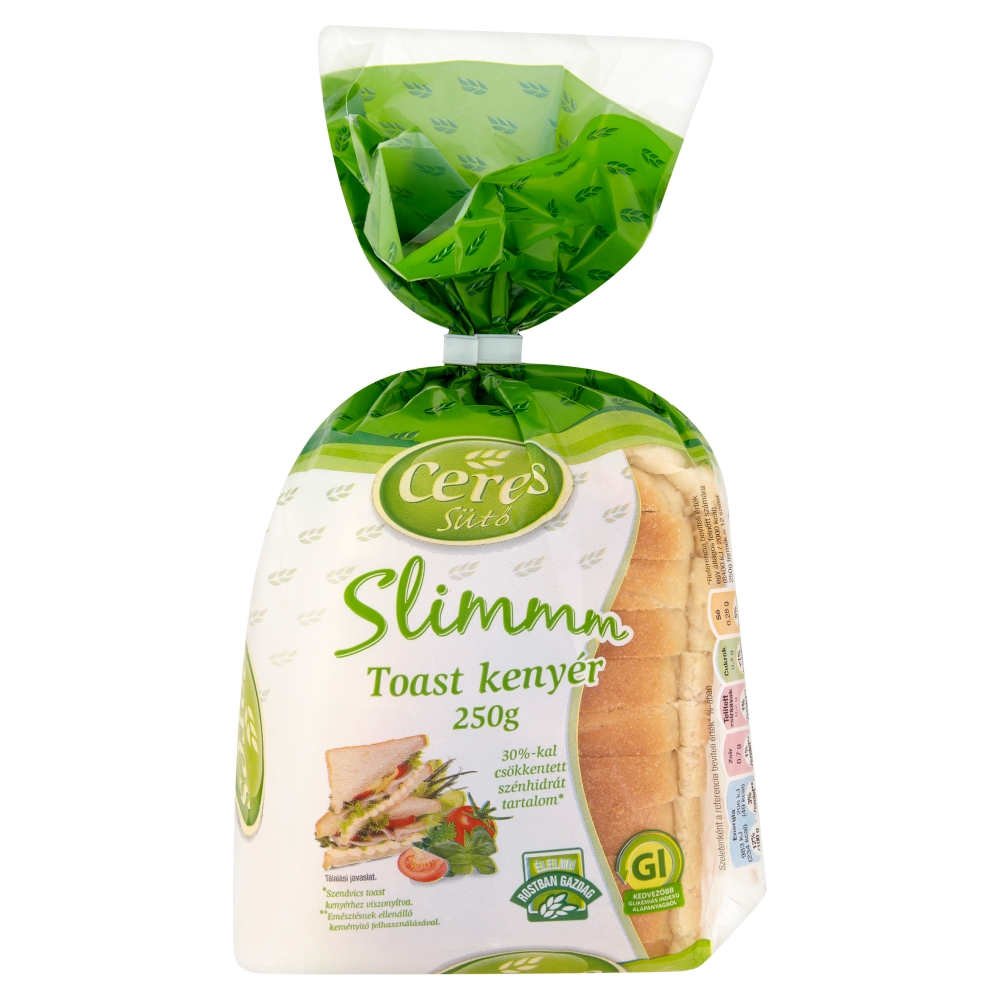 Slimmm Szénhidrátcsökkentett Toast kenyér 250g
